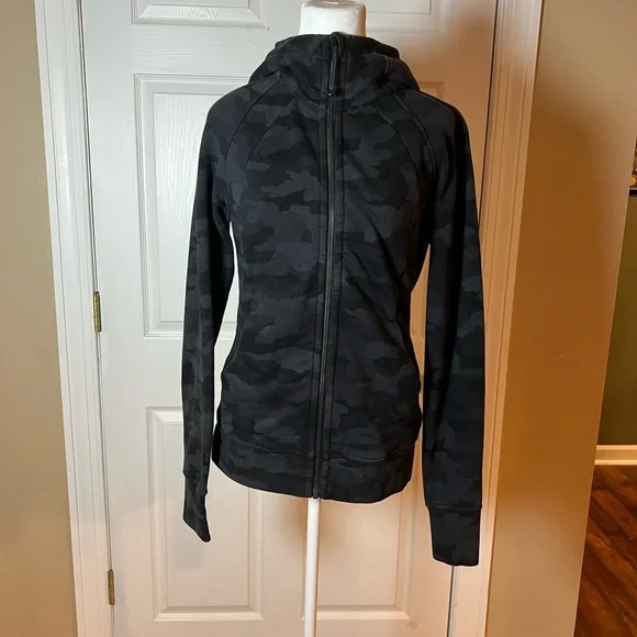 Lululemon Scuba Hoodie Light Cotton Fleece Heritage 365 Camo Deep Coal Multi 8 - Picture 6 of 12